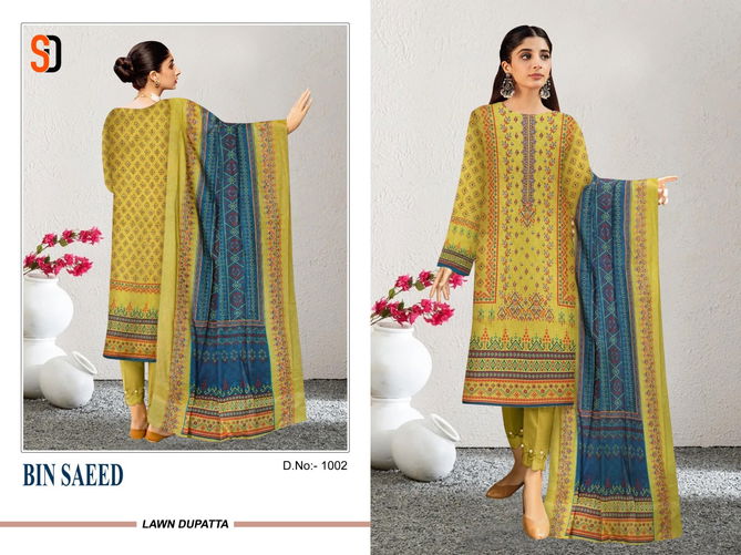 Bin Saeed By Shraddha 1001-1003 Pakistani Suits Catalog